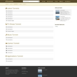 Torrentism Blogger Template
